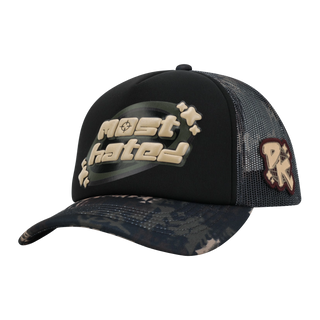 Y2K Camo Puff Trucker