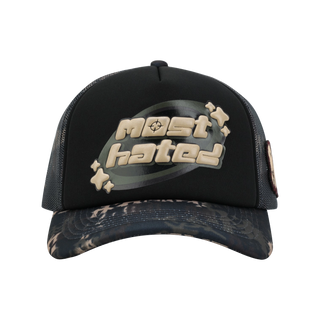 Y2K Camo Puff Trucker