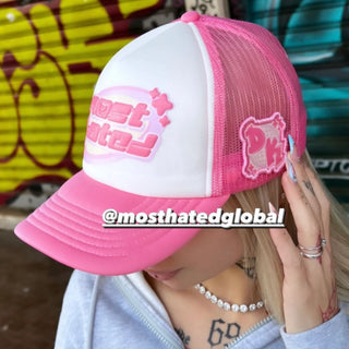 Pink Puff Trucker