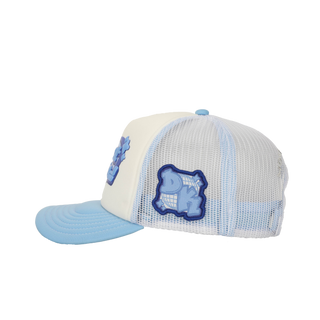 Baby Blue Puff Trucker